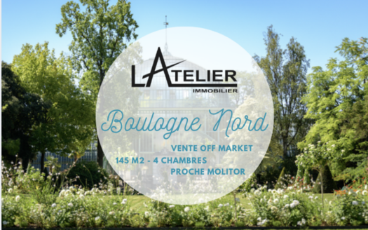 Appartement 5 pièces BOULOGNE NORD – BOIS – MOLITOR
